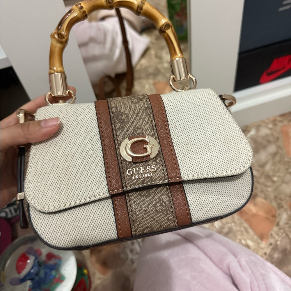 GUESS Mini Bag with Bamboo Handle